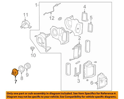 Motor de ventilador HVAC usado serve: 2002 Ford Ranger 2 Dr Sport pacote dianteiro Gra - Imagem 1 de 3