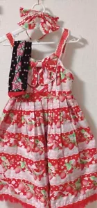 Angelic Pretty Strawberry Mille-Feuille One-piece Dress Socks Headband 25318H - Picture 1 of 2