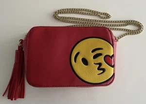 Olivia Miller wink kiss Emoji Red and Yellow handbag long chain. - Picture 1 of 5