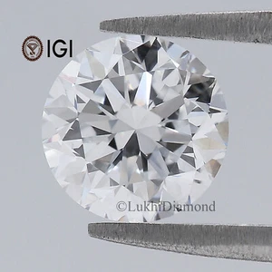 2.10 CT IGI Certified Round Shape Diamond White -F Color VS1 Clarity Lab Diamond - Picture 1 of 10
