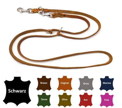 Hundeleine Fettleder kleine Hunde / große Hunde 2m / 2,40m / 2,80m / 3,50m / 5m  - Bild 1 von 4