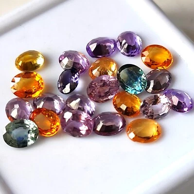 4X5 MM OVAL CUT AAA+ NATURAL MULTI SAPPHIRE FACETED CALIBRATED GEMSTONE 22 PIECE - Image 1 of 4