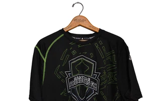 Seattle Sounders FC Warmup T-Shirt Size US Men's XL Soccer MLS Adidas Y2K USMNT - Picture 1 of 13