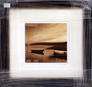 Misty Morning by Mike Sleeper Framed Art Postcard, 10.75"x10.75" Wood Frame - Picture 1 of 1