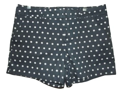 Шорты женские Tommy Hilfiger 10 x 4,5 дюйма по внутреннему шву темно-синие точки хлопковые карманы на молнии - Изображение 1 из 4