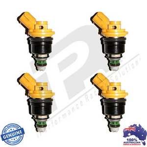 4 x 555cc JECS Side Feed Fuel Injectors Fits Subaru STi WRX GC8 EJ255 EJ257 - Imagen 1 de 1