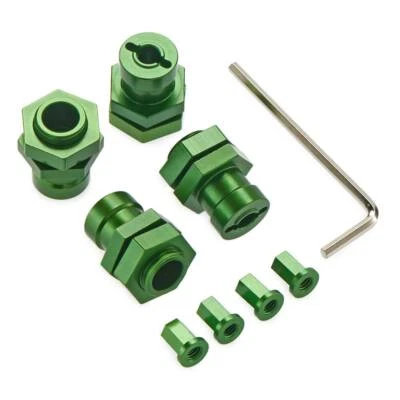 STRC Aluminum Hex Conversion 17mm Green Wraith / AX10 Deadbolt STA31266G - Image 1 of 4