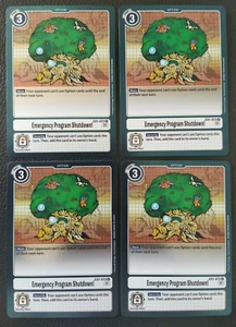 Digimon Classic Collection EX1-072 Programa de Emergencia Apagado x4 Casi Nuevo/Muy Nuevo Paquete Fresco - Imagen 1 de 2