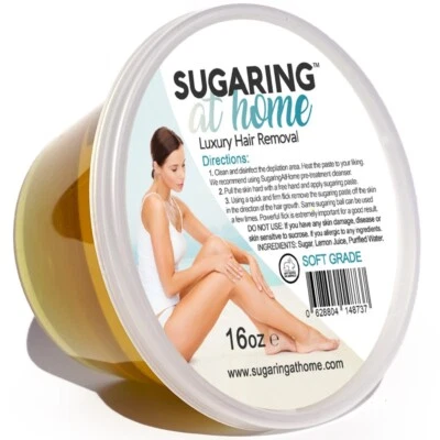 SUGARING NYC Sugaring Waxing Soft Paste 16oz. made for Legs and Large Areas + for Strip use