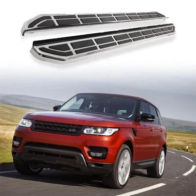 Barras de peldaños de aluminio de 4,7" para estribo Land Rover Range Rover Sport 2014-2021 Foto 1 de 4
