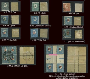 Oberschlesien ex 1 - 12 Besonderheiten Falz / gestempel; bitte auswaehlen! #e011 - Bild 1 von 12