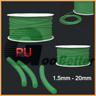 Polyurethan PU Urethan Antriebsriemen rund Durchmesser 1 mm-20 mm grobe Oberfläche grün