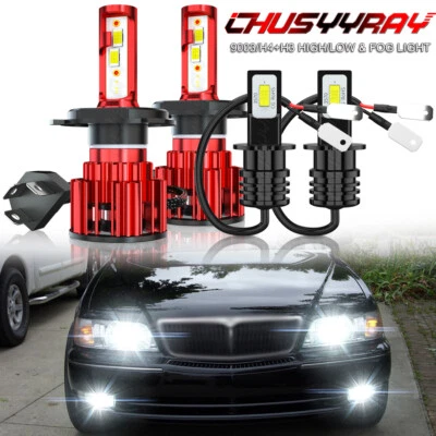 For Infiniti Q45 1997 1998 - 4pcs Combo LED Headlight High Low + Fog Light Bulbs - Image 1 of 4