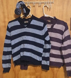 BUNDLE UNISEX 2 SWEATERS WITH HATS 14Y - Picture 1 of 8