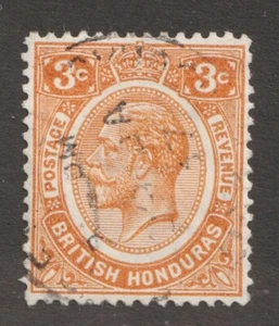 1933 Britisch Honduras Sc# 95 - 3¢, KGV. Gebrauchte Briefmarke Cv$5 - Bild 1 von 1