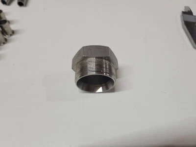 Swagelok 1" tubeOD Compression Cap  Stainless Steel (no nut or Ferrule)(5 PACK) - Image 1 of 4