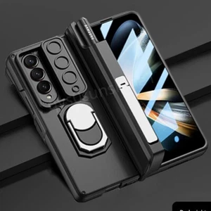 Funda protectora de metal de vidrio templado magnético a prueba de golpes para Samsung Galaxy Z Fold4 - Imagen 1 de 16