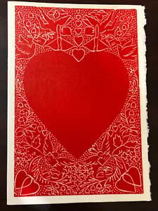 25 San Valentino vintage fatti a mano stampa privata 2 misure ottime condizioni+ - Foto 1 di 2
