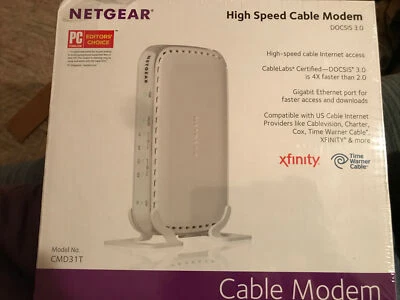 NETGEAR DOCSIS 3.0 - High Speed Cable Modem (CMD31T) New Sealed - Image 1 of 4