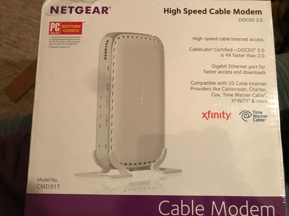 NETGEAR DOCSIS 3.0 - High Speed Cable Modem (CMD31T) New Sealed - Image 1 of 4