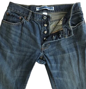 Y2k 1969 GAP Boot Fit Button Fly Jeans Mens Size 31x30 Medium Wash Flare Denim - Picture 1 of 12