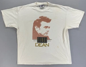 Vintage 1991 James Dean Foundation 1931 - 1955 Lee Total Cotton XL T-Shirt USA - Picture 1 of 21