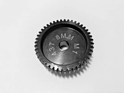 8MM 43T MOD 1 PINION GEAR Traxxas Losi Hpi Arrma Serpent Mugen Ofna Xl2 Redcat  - Image 1 of 3