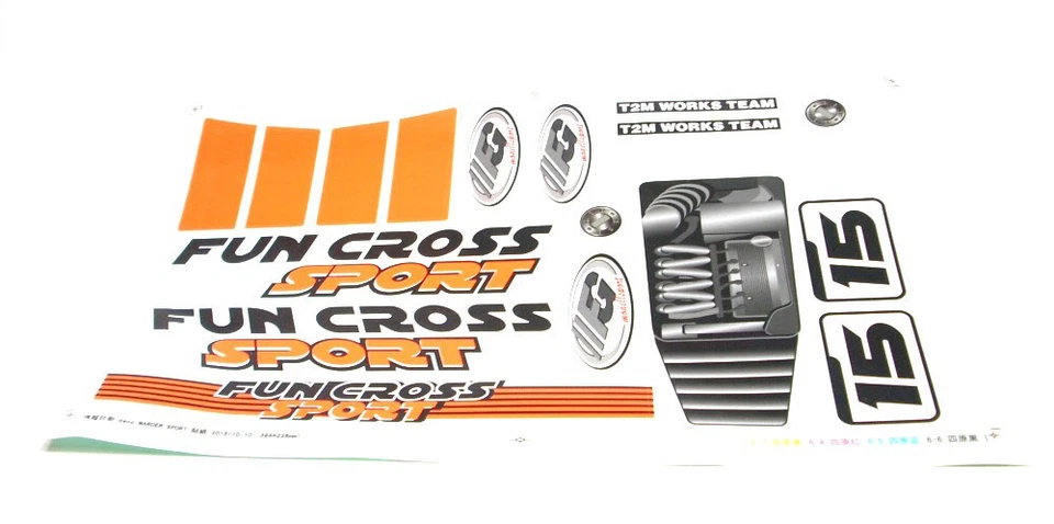 FG 1:5 2x2 Fun Cross Sport WB535 06155/02 Calcomanías Hoja Calcomanías F1T® Foto 1 de 1