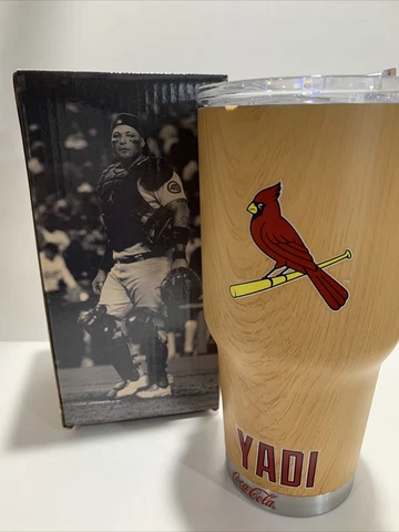 St Louis Cardinals YADI Tumbler Light Brown SGA 5/28/2022 New Free Shipping Cover