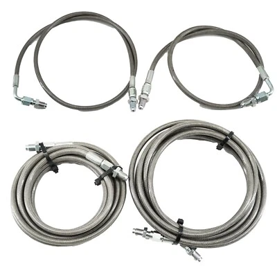 Stainless Rear Brake Line Replacement Kit For 96-00 Honda Civic w/rear drum - Image 1 of 4