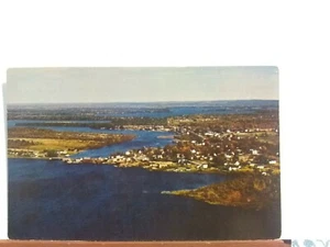 Vintage Postkarte Luftaufnahme eines Prinecton Maine - Bild 1 von 7