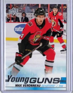 MAX VERONNEAU 19/20 Upper Deck UD Young Guns YG Rookie Card #482 *MINT* Senators - Picture 1 of 1