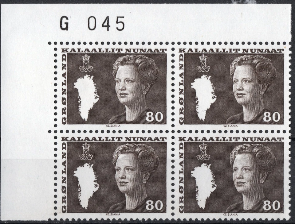3141 Greenland 1980-89, FA 120, MNH, SG #114, SC #120, MNH, Queen Margrethe. - Image 1 of 1