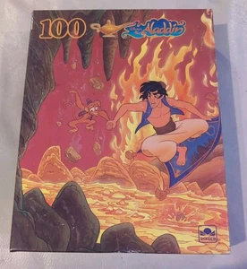 vintage Disney Aladdin puzzle by Golden 5499-14 Unopened NIB - 100 Pieces - Picture 1 of 2