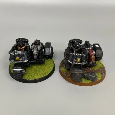 2 RAVENWING ATTACK BIKES WARHAMMER SPACE MARINES 40K DARK ANGELS FIRSTBORN - Image 1 of 4
