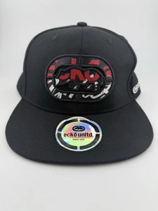 NUEVO Ecko Unltd Rhino Snapback Gorra Sombrero Rojo y Negro Ajustable OSFM - Imagen 1 de 4