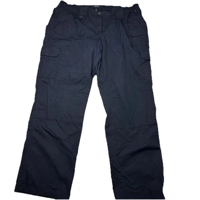 5.11 Tactical  Taclite Pro Pants Navy Blue Double knee ripstop SZ 20 fits 38*29 - Image 1 of 4