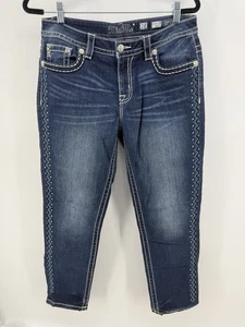 Miss Me Slim Boyfriend Ankle Denim Jeans Damen Gr. 28 bestickte Seiten - Bild 1 von 8