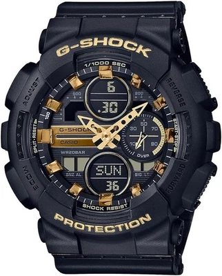 Casio GMA-S140M-1AER G-Shock Classic Damenuhr Chronograph 45 mm schwarz - Bild 1 von 3