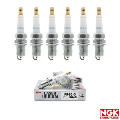 Nuevo juego de 6 bujías láser de iridio NGK para Audi/ Maybach/ Mercedes-Benz/ VW Foto 1 de 4