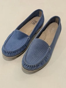 Zapatos sin cordones SAS Tripad Comfort para mujer de cuero azul talla 8 W - Imagen 1 de 7