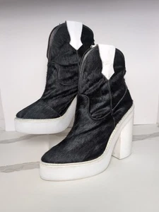 Jeffrey Campbell Mysteria Havana Cowhide Leather Boot Sz 8 - Picture 1 of 7