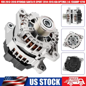 Alternador para Hyundai Santa Fe Sport 2013-2016, Kia Optima 2014-2015 2,4 L 150 amperios - Imagen 1 de 11