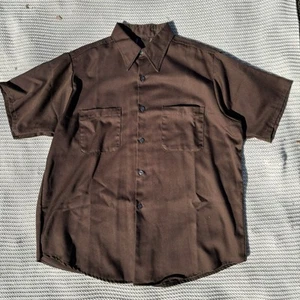 True Vintage Workwear Hemd Herren Große XL Union Made USA Kurzarm Button Down - Bild 1 von 8