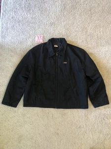 Dickies Bomber Giacca Nero Trapuntato Foderato Abbigliamento da Lavoro Uomo Taglia 2XL Meccanico Vintage - Foto 1 di 24