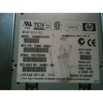 20/40gb dds-4, c5686-60004, internal,68 pin,black,q1553a,rev:d002 - Image 1 of 4