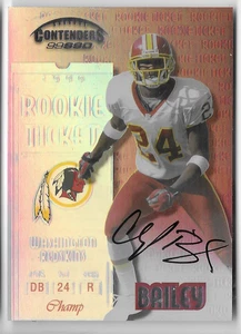 CHAMP BAILEY 1999 PANINI CONTENDERS ROOKIE TICKET AUTO AUTOGRAPH RC CARD! - Picture 1 of 1