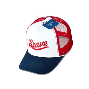 Gorra Patriotic Brave Trucker Snap-back gorra de malla ajustable roja blanca azul América - Imagen 1 de 4
