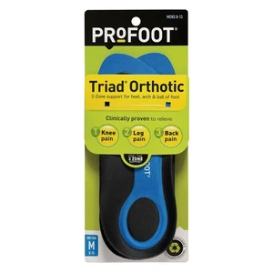 PROFOOT Triad Orthotic Insoles for Knee, Leg & Back Pain, Men's 8-13, 1 Pair - Picture 1 of 7