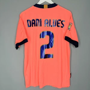 BARCELONA 2009 2010 AWAY FOOTBALL SHIRT #2 DANI ALVES NIKE JERSEY SIZE M - Picture 1 of 10